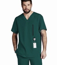 Men's Barco One Scrub Top 0115, Sz. L . 4 Pockets, NWOT
