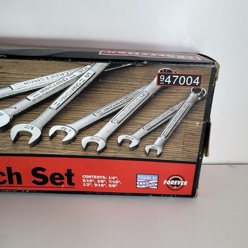Sears Craftsman USA Nos 7pc Combination Wrench Set SAE 47004 1/4”-5/8” - Picture 2 of 6