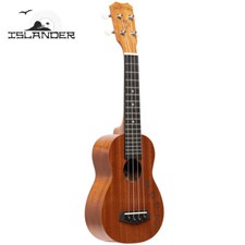 Islander by Kanile'a MS-4-HNS Traditional Soprano Ukulele with Turtle Engraving