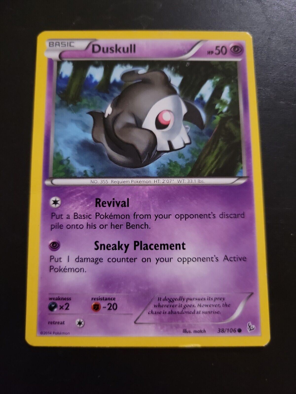 Pokemon TCG Card 2014 XY Flashfire - Duskull 38/106