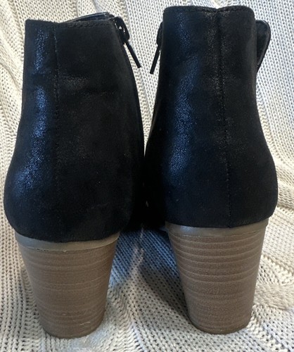 Black Report Chelsea Cowgirl Ankle Boots Booties Size 8 - Picture 5 of 9