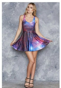 galaxy skater dress
