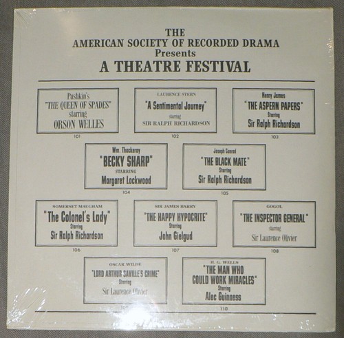 SIR RALPH RICHARDSON A Sentimental Journey NEW SEALED TASORD 102 Studio Cast LP - Picture 2 of 2