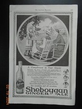 1919 Sheboygan Beverage Company Wisconsin Ginger Ale soda pop bottle AD 100 year