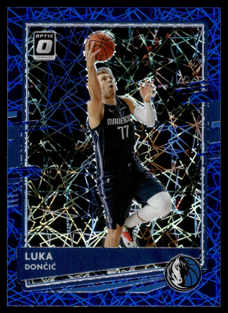 2020-21 Donruss Optic Blue Velocity Luka Doncic Dallas Mavericks #86