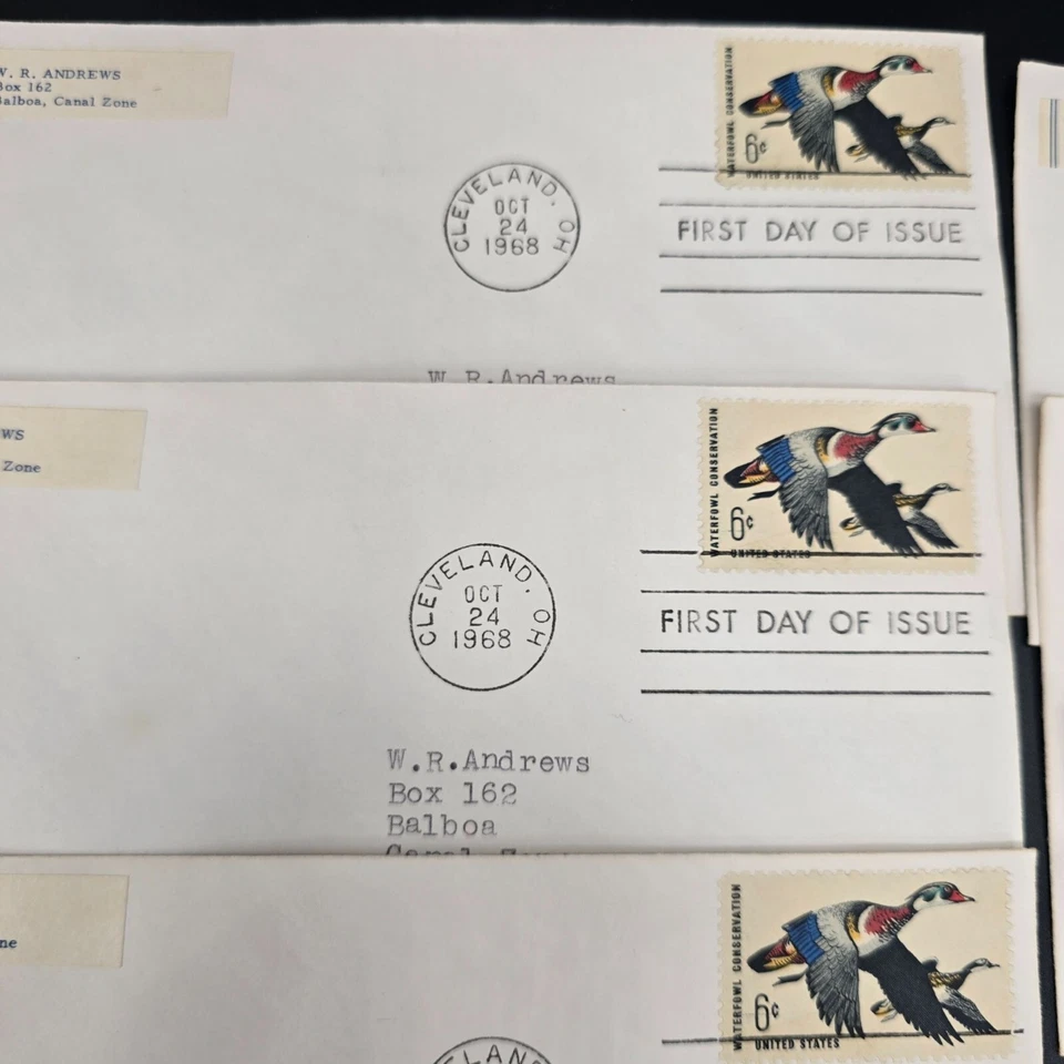1968 First Day Of Issue Envelopes With 6¢ Duck Waterfowl Stamps Lot of 10 LI3013 - Image 4 of 4