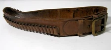 Vintage Leather Hunting Ammo Belt Western Gunfighter Great for Display