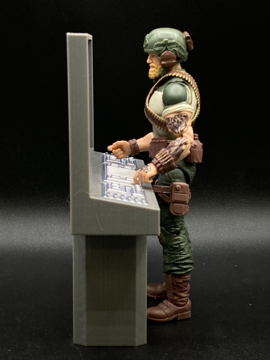 CUSTOM GI JOE CLASSIFIED COMPUTER for 6-7 inch FIGURE DIORAMA