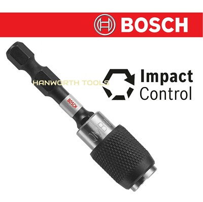 Bosch Bithalter Impact Control Spring Lock Schnellspanner Bits Adapter Einhand