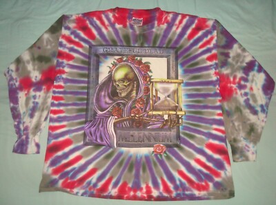 VTG 2000 GRATEFUL DEAD MILLENIUM TIE DYE LONG SLEEVE T SHIRT XL