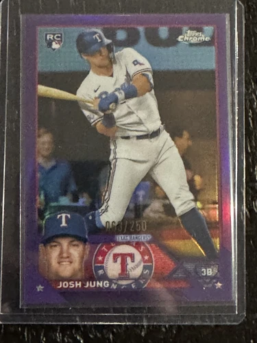 2023 Topps Chrome Josh Jung Purple Refractor 063/250 RC #93