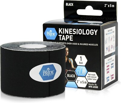 KT Tape Roll Cotton Kinesiology Therapeutic Elastic Sports Roll 2  x 16.4 Feet.