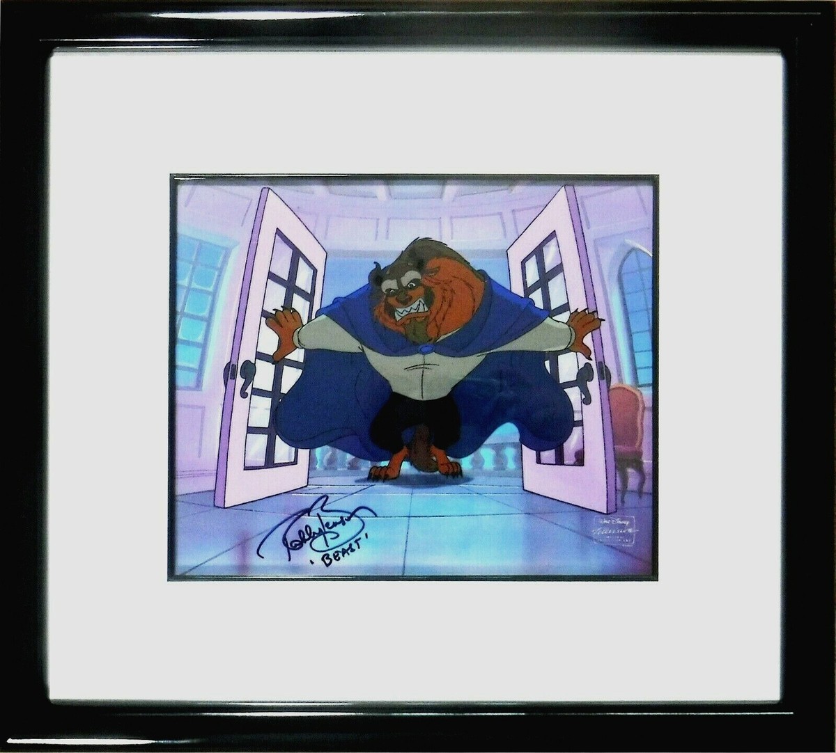 ⬛🟦🟩 Disney Beauty Beast Original Production CEL hand Signed