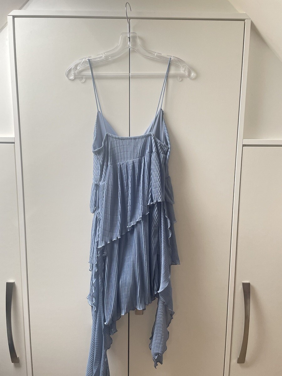 Brand new Zara blue floaty summer dress size small UK
