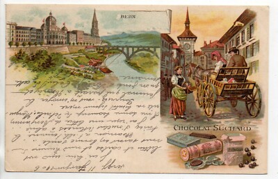 SWITZERLAND - SWITZERLAND - Advertising theme CHOCOLATE SUCHARD BERN Beautiful Hitch