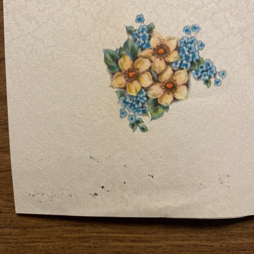 Vintage 1940er Happy Birthday Karte Freude Jubel Gesundheit Glück Bücher Blumen P2C - Bild 13 von 19