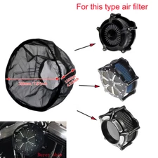 Waterproof Black Motorcycle Air Filter Rain Sock Protective Cover Fit For Harley