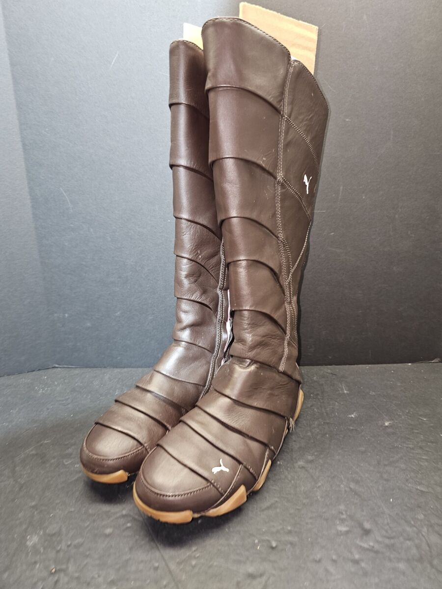 Rare Puma Brown/Pink Satori Alto Leather Boots Samurai Star Rare Puma Brown/Pink Satori Alto Leather Boots Samurai Star