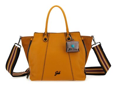 Gabs Ambra Caribu Crosta Black Shoulderbag S Schultertasche Tasche senfgelb