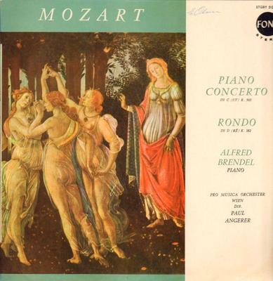 Mozart(Vinyl LP)Piano Concerto-Fona-STGBY 512 110-22-1962-VG/VG