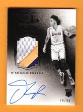 D'ANGELO RUSSELL 2015-16 NOIR ROOKIE PATCH AUTOGRAPH AUTO SP # / 99 TRUE RC HOT