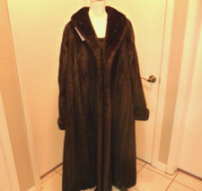 Saks 5th Avenue Mink Full Length Coat, Genuinely Gorgeous, Dark & Desirable