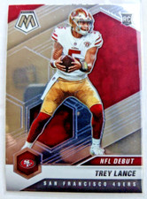 Trey Lance Rookie 2021 Panini Mosaic Football NFL Debut RC #244 49ers