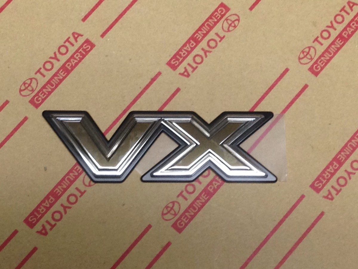 Genuine Toyota Land Cruiser VX Rear Emblem - 80 Series