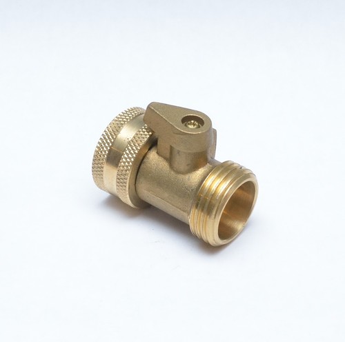 3/4" Male to Female GHT Inline Hot / Cold Water Hose Shut Off Mini Ball Valve - Picture 2 of 6
