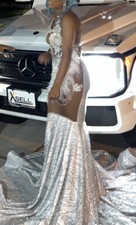 Silver Diamond Prom dress