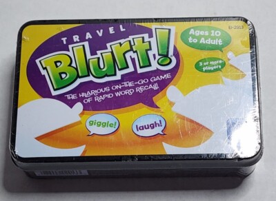 EDUCATIONAL INSIGHTS TRAVEL BLURT WORD GAME  NEW SEALED