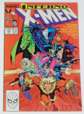 1989 MARVEL COMICS THE UNCANNY X-MEN #240 VF KEY ISSUE MR SINISTER GOBLIN QUEEN