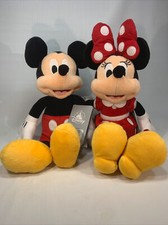 Lot of 2 Disney Mickey Mouse Friends Mickey Minnie Mouse 14 Plush NWT