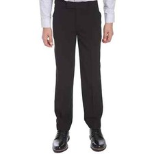 Calvin Klein Boys' Flat-Front Bi-Stretch Dress Pant, Straight Leg Sz 12