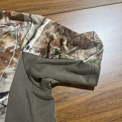 Realtree Mens Medium Stretch Wooded Camo Hunting T Shirt Great Condition - Picture 6 of 14