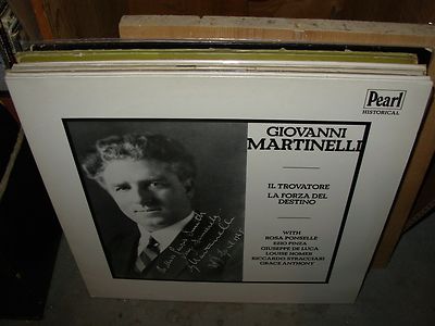 GIOVANNI MARTINELLI il trovatore / forza destino ( classical ) 2lp pearl uk 