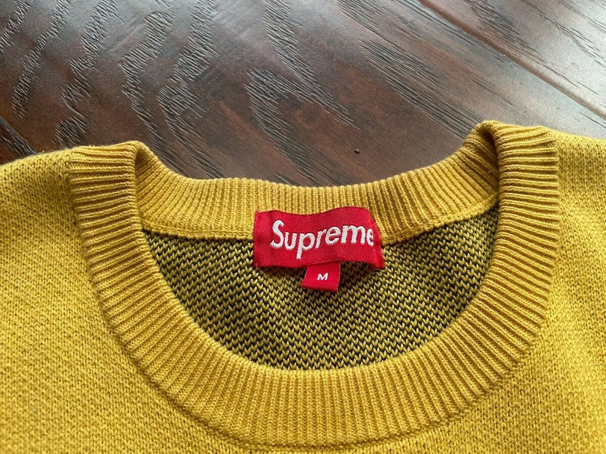 Supreme Child of Hell Sweater 2015 Medium Yellow Box Logo Vintage