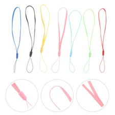 50 Pcs Mobile Phone Cord Colorful Flat Hand Wrist Lanyard Miss Cellphone