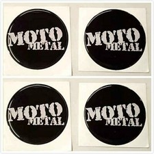 4x Moto Metal Emblem Logo Wheel Rim Hub Center Cap Stickers 2.36