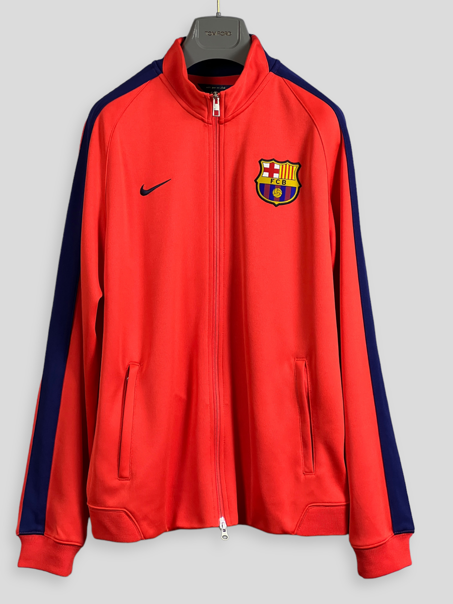 NIKE FC Barcelona Track Jacket Men's Size L Large Full Zip FCB