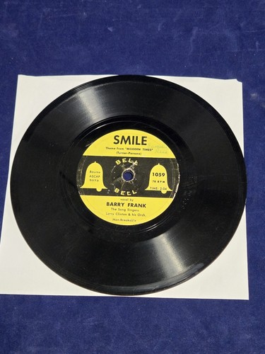 Barry Frank ~ Smile / If I Give My Heart To You ~ 78 RPM 7" ~ 1954 - Imagen 2 de 4