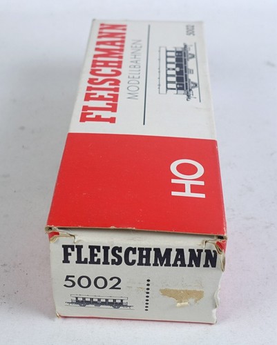 Fleischmann 5002 LEERKARTON Personenwagen grün Spur H0 OVP HO Leerverpackung #02 | Zustand: Gebraucht