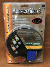 NOS NEW Monster Cable MV3CV-4M VIDEO 3 Series...