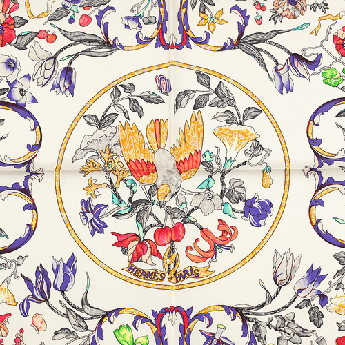 Hermes Scarf PIERRES D'ORIENT ET D'OCCIDENT 90cm Silk Carre ZOE PAUWELS - Picture 3 of 6