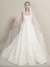 Reem Acra Baby Breath Wedding Gown