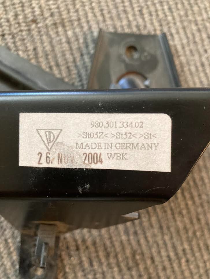 2005 Porsche Carrera GT Door Striker Mount Bracket Right