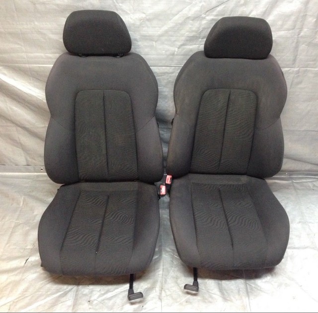20052007 Chrysler Crossfire OEM Black Cloth Manual Bucket Seats / Pair