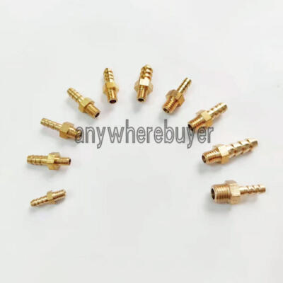 1PC Brass Hose Barb Fittings Metric Male Thread M4 M5 M6 M8 Barb Ф3~10mm