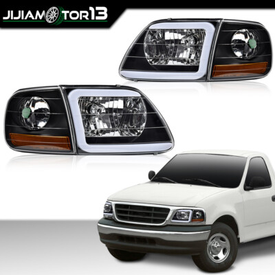 PIT66 LED DRL Headlights & Corner Parking Lights Compatible with 1997-2002 Ford Expedition/Fit