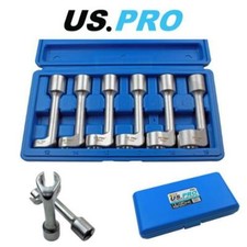 US PRO Tools 6 Piece 1/2" Drive Diesel Injector Line Socket Set 12 - 19mm 5591